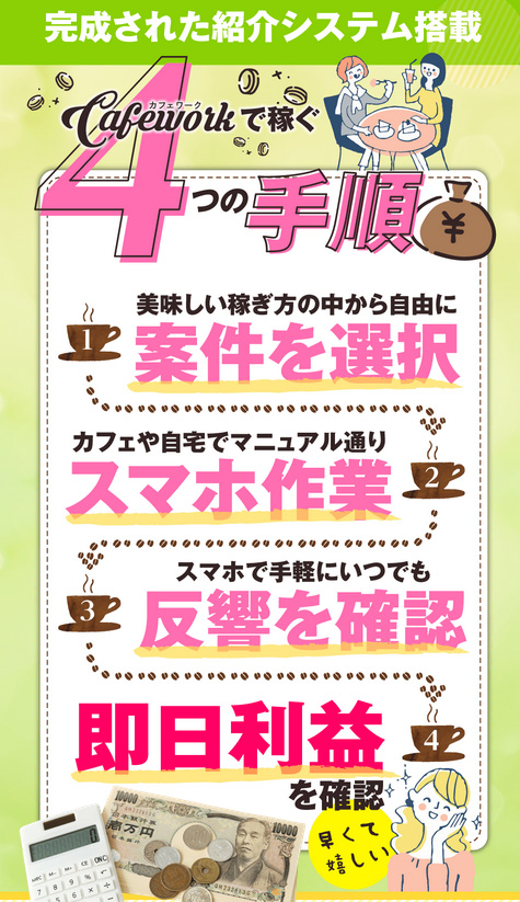 カフェワーク高単価案件の正体｜副業詐欺の声や知恵袋＆口コミまで
